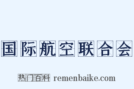 国际航空联合会是什么意思的图片